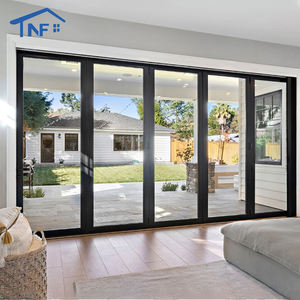 Casa su misura materiali da costruzione interni sottile Bifold porta orizzontale Bifold vetro porte Bi-fold - Product Image 1