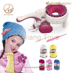 Sciarpa fatta a mano macchina <span class=keywords><strong>per</strong></span> maglieria giocattoli <span class=keywords><strong>per</strong></span> bambini finti intrecciati fai da te tessitura di plastica Unisex <span class=keywords><strong>per</strong></span> bambine - Product Image 3