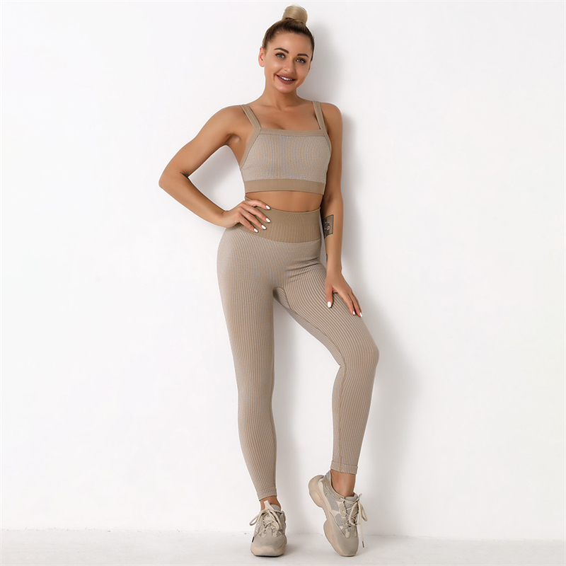 New Product  Modern Breathable Workout Clothing Women Active Wear  Yoga Pants  BRA  5 colors comfortable