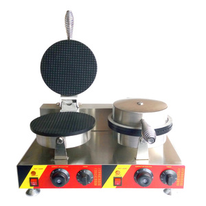 Máquina Comercial Eléctrica Giratoria para Hacer Waffles de Burbuja y Conos de Crepe, Antiadherente, Venta al por Mayor de Fábrica - Product Image 4