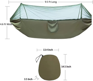 <span class=keywords><strong>Hamac</strong></span> de camping ultra <span class=keywords><strong>léger</strong></span>, <span class=keywords><strong>hamac</strong></span> pop-up avec filet, capacité de charge de 660 lb, respirant, pour <span class=keywords><strong>randonnée</strong></span> et backpacking en plein air - Product Image 6
