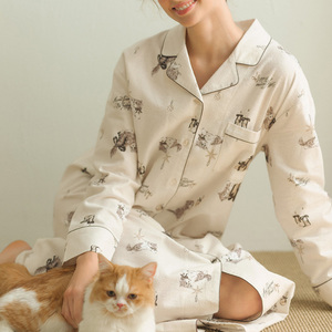 <span class=keywords><strong>Pigiama</strong></span> Personalizzato in Cotone, Bambù e Modal per Donne, Set Morbido da Notte, Abbigliamento da Casa, <span class=keywords><strong>Pigiama</strong></span> a Due Pezzi per Donna - Product Image 1