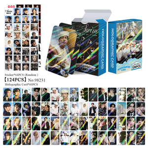 KPOP 124 piezas/caja Bangtan Boys ARIRANG <span class=keywords><strong>JungKook</strong></span> V JIMIN SUGA RM <span class=keywords><strong>J</strong></span>-<span class=keywords><strong>HOPE</strong></span> JK Tarjeta Láser Fotográfica Lomo Card Photo Card - Product Image 4