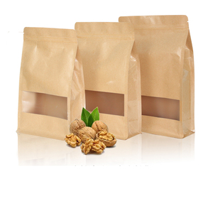 Có thể tái chế giấy Kraft tráng đáy phẳng dây kéo túi thực phẩm màu nâu cho Cà Phê/thực phẩm/bao bì thực phẩm vật nuôi - Product Image 2