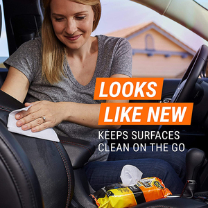 Biokleen 60 <span class=keywords><strong>lingettes</strong></span> pour tableau de bord de voiture, <span class=keywords><strong>nettoyage</strong></span> de la saleté et de la poussière <span class=keywords><strong>lingettes</strong></span> nettoyantes pour l'intérieur de la voiture, du camion et de la <span class=keywords><strong>moto</strong></span> - Product Image 6