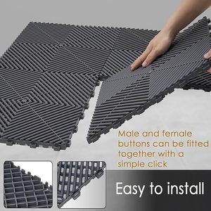 Grilles <span class=keywords><strong>de</strong></span> sol emboîtables en PP haute résistance pour lavage <span class=keywords><strong>de</strong></span> voitures, garage, parking et salle <span class=keywords><strong>de</strong></span> lavage – Vente en gros - Product Image 5