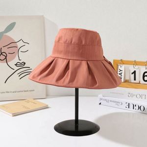 Spring and Autumn New Hat Female Lace Large Brim Fisherman Hat Summer Travel Vacation <b>Sunscreen</b> Sun Bucket Hat - Product Image 4