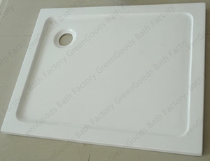 Base per Doccia Moderna per Camper in Acrilico Quadrata 900 X 900 mm a Livello del Pavimento - Product Image 3