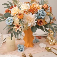 Rozen Pioenrozen Hoge Kwaliteit Kunstzijde Bruidsboeketten Decoratie Groothandel Arrangement Bloemstuk Bulk Kunstzijde Bloemen