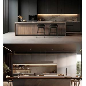 Designs de cuisine modernes nouveau design de couleur personnalisé armoires de cuisine complètes de luxe pour villa - Product Image 3