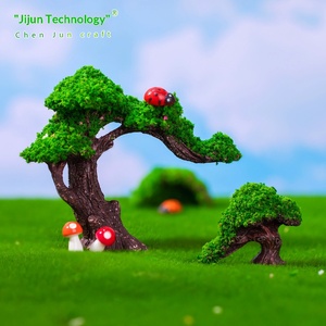 Mini Árboles Verdes Artificiales Creativos, Flores, Musgo, Jardinería DIY, Paisajismo Forestal, Accesorios Decorativos, Mini Adornos - Product Image 4