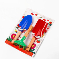 Kit d'outils de jardinage DIY coloré avec manche en bois pour enfants, idéal pour la plantation et le jeu, personnalisable OEM