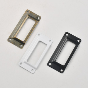 Furniture Handle Rectangle Carbon Steel Antique Bronze White <b>Black</b> Multi Function Drawer Pull - Product Image 2