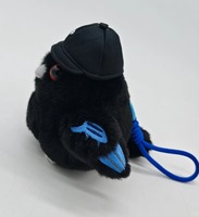 Porte-clés en peluche oiseau, petit, doux, rembourré en coton PP, mignon, dessin animé, moelleux, pour breloque de sac, anneau porte-clés, personnalisable OEM