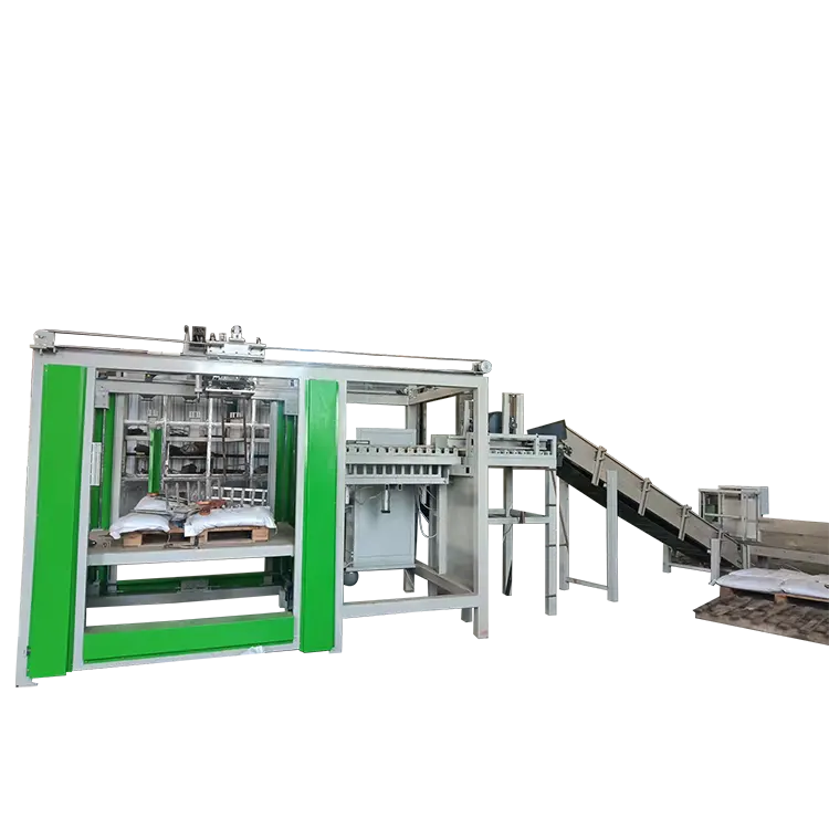 Full Automatic Robotic Rotary Bag Palletisers Feed Pp Woven Bag Single Column Palletizer Machine