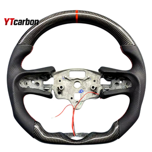 Volant en cuir imitation bois d'acajou style vintage personnalisé YTcarbon pour <span class=keywords><strong>CTS</strong></span> <span class=keywords><strong>CTS</strong></span>-<span class=keywords><strong>V</strong></span> 13+ - Accessoires intérieurs de voiture - Product Image 6