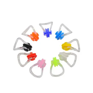 Multi-Color Swimming Nose Clip, Swim Nose Plugs with Waterproof Silica Gel for Kids and Adults