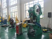 Mesin Pembuat Sudut Flens TDF Saluran HVAC Otomatis Penuh BYFO JB23 Mechanical Punch Corner Production Line