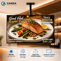 Écran LCD de qualité commerciale de 32 pouces, Android 11, rétroéclairage LED à bordure lumineuse, CMS basé sur le cloud, écran mural, gain de place