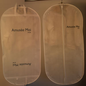 Personalised Black &amp; White <strong>Breathable</strong> Men's Suit Cover Travel-friendly Bridal Wedding Gown <strong>Garment</strong> <strong>Bags</strong> with Custom Logo - Product Image 5