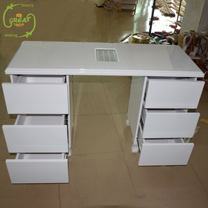 Salón de belleza moderno, mesa tecnológica de uñas de madera, Salón Profesional de manicura con cajón - Product Image 1