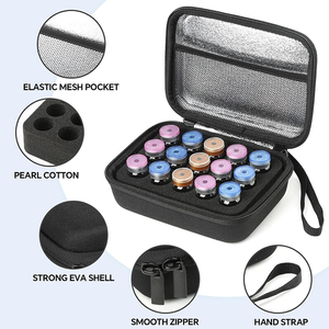 Organizador de viaje portátil de EVA para botellas de péptidos, 12 compartimentos para viales de péptidos de 3 ml, para transporte diario de péptidos para diabéticos - Product Image 2