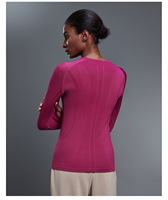 Ropa Deportiva para Mujer 2025, Tops de Gimnasio, Ropa Ecuestre, Mangas con Orificios para Pulgares, Camiseta sin Costuras para Mujer