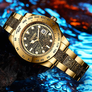 Reloj de Pulsera para Hombre ONOLA 3814, Marca Original, Estilo Árabe, Cuarzo, Acero Inoxidable, Moda Islámica Musulmana - Product Image 2