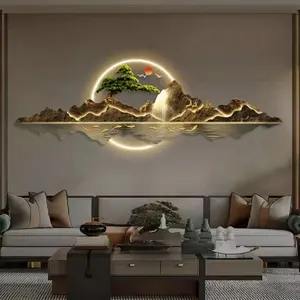 Nuovo design arte moderna ha portato paesaggio Bonzais acrilico Uv all'avanguardia fatto a mano decorazione della parete della casa