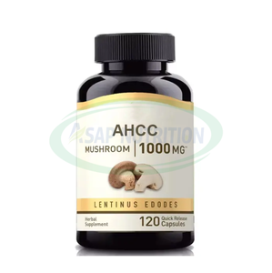 Marque privée Capsules d'extrait de champignon Lions Mane Shiitake Ahcc Supplément Ahcc Capsule - Product Image 1