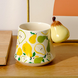 Tazas de Café de Cerámica Creativas 3D con Diseño de Naranja, Tazas de Leche de Porcelana Pintadas a Mano, Tazas de Té de Cerámica para Regalo, Venta al Por Mayor - Product Image 5