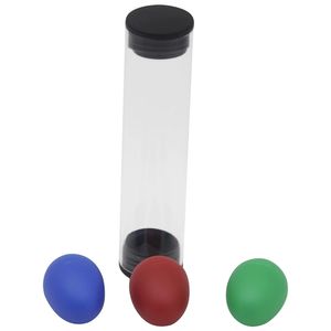 Ensemble de trois instruments de percussion portables : martellets à sable, shakers à œufs et tubes à sable, instruments de musique rythmiques à main - Product Image 4