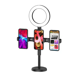 קאקו שידור חי נייד טלפון stand טבעת אור 360 סיבוב הזרמה 3 נייד שולחן עבודה מחזיק עבור tiktok פייסבוק