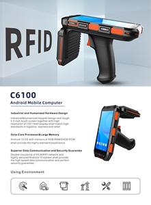 Lector de etiquetas de animales portátil UHF <span class=keywords><strong>RFID</strong></span>/NFC 865 ~ 868MHz/902 ~ 928MHz/13,56 MHz microchip - Product Image 4