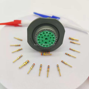 26 Pin D38999/24WE99PN elektrik dairesel konnektör kadmiyum kaplama 500 saat tuz sprey yüksek dayanıklılık endüstriyel mukavemet - Product Image 1