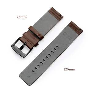 Correa de Reloj de Cuero de Liberación Rápida Upro de 18 mm, 20 mm, 22 mm, 24 mm para Reloj Samsung 7 de 40 mm, 44 mm, Accesorios Universales para Relojes Inteligentes - Product Image 3