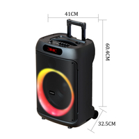 Speaker Trolley Portabel Outdoor JMA-1508 High Power 15 Inch Langsung dari Pabrik dengan Sistem Audio Mic Nirkabel
