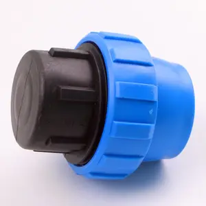 Grosir plastik end cap 25mm-PP Compression Fitting END CAP untuk Irigasi dan Pertanian