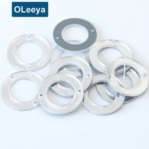 Prix d'usine Plus de 35 formes de perles plates à dos plat, strass en acrylique à coudre avec film protecteur en PVC pour robes de soirée - Product Image 3
