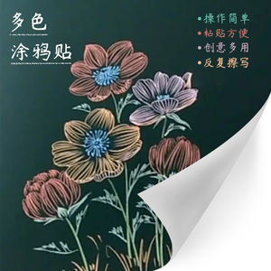 Autocollant Mural Tableau Noir Amovible Moderne pour Chambres d'Enfants, <span class=keywords><strong>Chambre</strong></span>, Bureau - Décoration Murale Effaçable Couleur Noire - Product Image 4