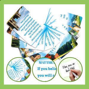 Nouvelles cartes bibliques en papier personnalisables de 50 pièces pour la version anglaise, messages créatifs inspirants et positifs - Product Image 2