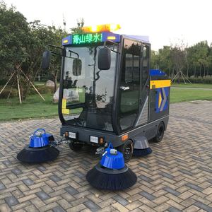 Driving Floor Car Industrial Street Cleaning Machine Ride on Road All Closed Cab Floor - Product Image 1