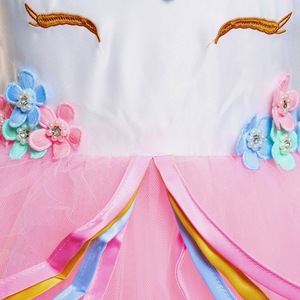 Robe longue élégante pour filles MS, costumes d'Halloween, fête d'anniversaire, costumes de licorne pour enfants, costume de princesse pour enfants - Product Image 6