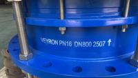 VEYRON Promotion : Raccord mécanique à double bride en fonte ductile et acier au carbone pour tuyaux, avec vérin hydraulique de démontage par expansion pour l'eau
