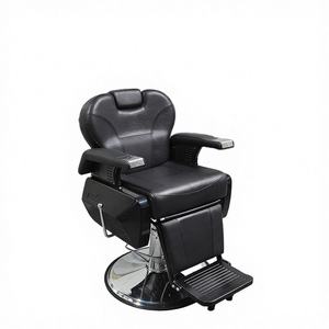 Sillón de Barbería Profesional Personalizable al por Mayor, de Lujo, Reclinable, de Cuero PU, Diseño Tradicional, para Uso Comercial, con Función de Masaje - Product Image 2