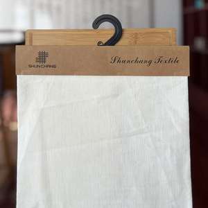 בד פשתן אורגני 100% אירופאי 14s*14s/48*50/63 אינץ', בד אריגה וסריגה ידידותי לסביבה, צבע טבעי - Product Image 3