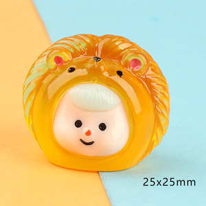 Venta al por mayor Mini lindo adorno de resina luminoso doce constelaciones ornamento marea jugar DIY acrílico talismán - Product Image 3