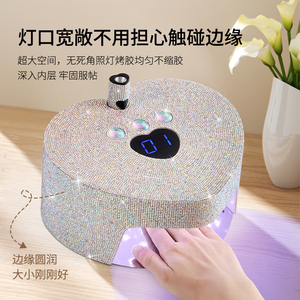Nueva Lámpara LED UV con Forma de Corazón y Diamantes de Imitación, Funciona con Batería, Máquina de Terapia de Luz para Uñas, Secado Rápido, Recargable, Luz para Pegamento de Uñas - Product Image 5
