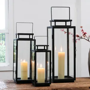 Outdoor Candle Lanterns Modern Large Garden Hanging Metal Candle Holder Home And Outdoor Decorative Metal Lanterns For Candle