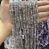 Vente en gros de perles de pierres naturelles de 3-5 mm, 80 cm, brins de cristaux de pierres précieuses irrégulières pour la fabrication de bijoux DIY, colliers faits à la main